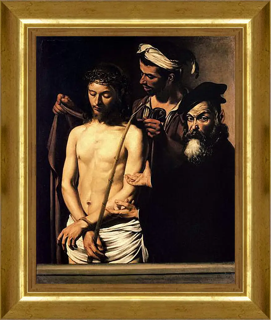 Картина в раме - Ecce Homo. Микеланджело Караваджо
