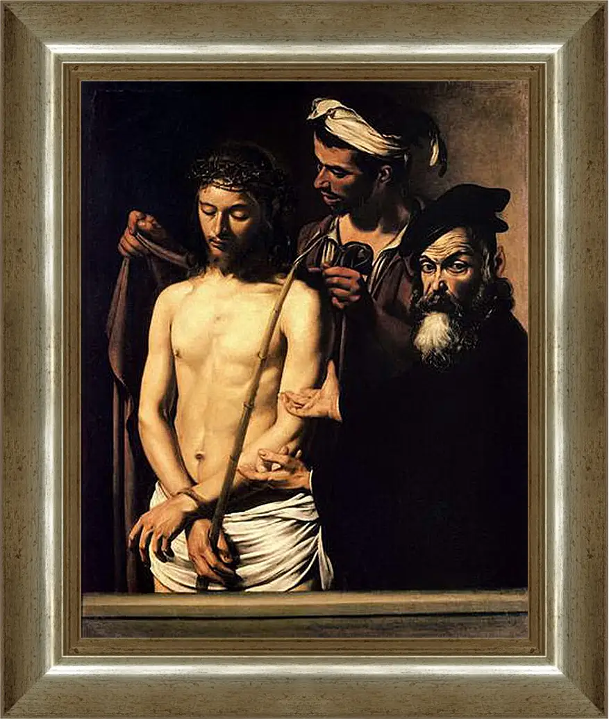 Картина в раме - Ecce Homo. Микеланджело Караваджо