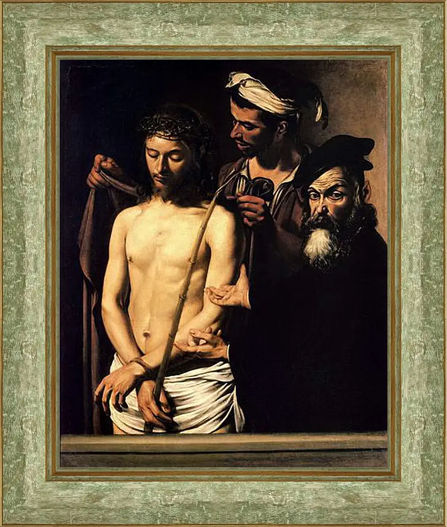 Картина в раме - Ecce Homo. Микеланджело Караваджо