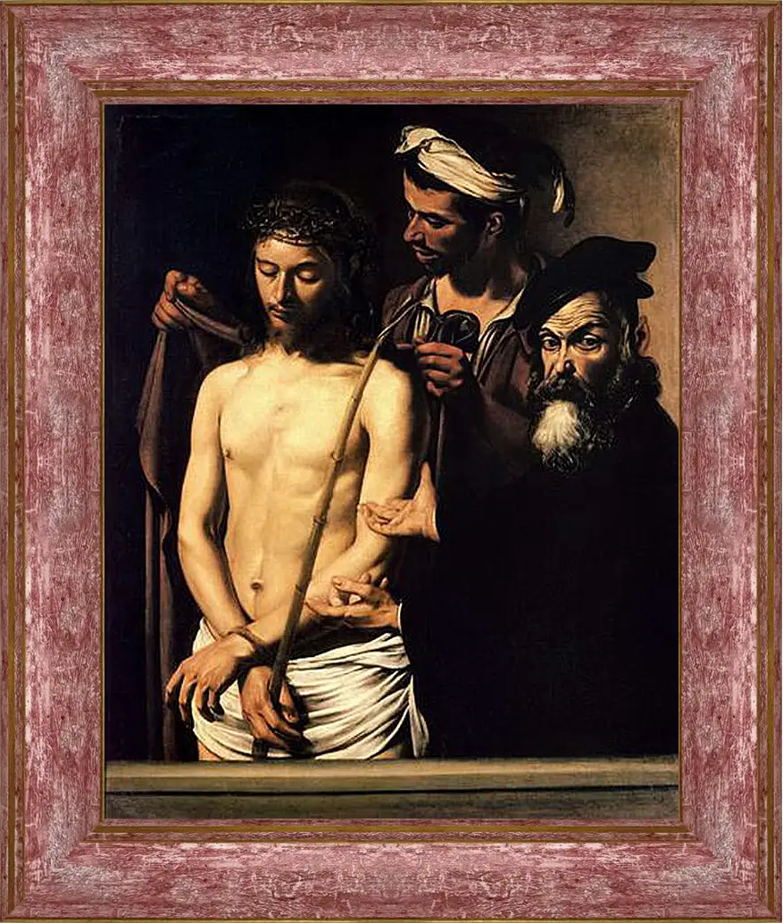 Картина в раме - Ecce Homo. Микеланджело Караваджо