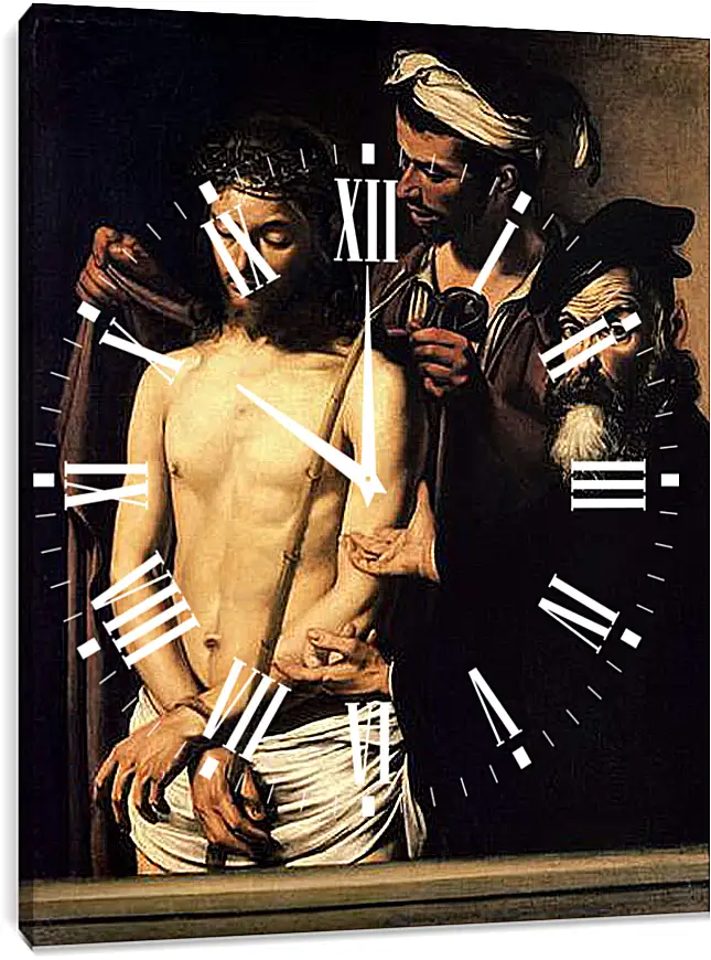Часы картина - Ecce Homo. Микеланджело Караваджо