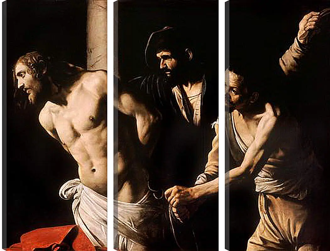 Модульная картина - Christ at the Column. Микеланджело Караваджо
