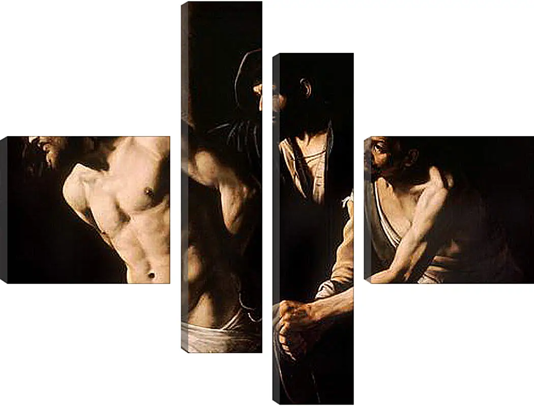 Модульная картина - Christ at the Column. Микеланджело Караваджо