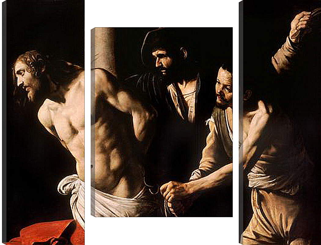 Модульная картина - Christ at the Column. Микеланджело Караваджо
