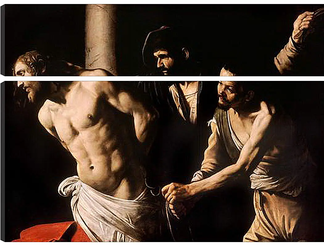 Модульная картина - Christ at the Column. Микеланджело Караваджо