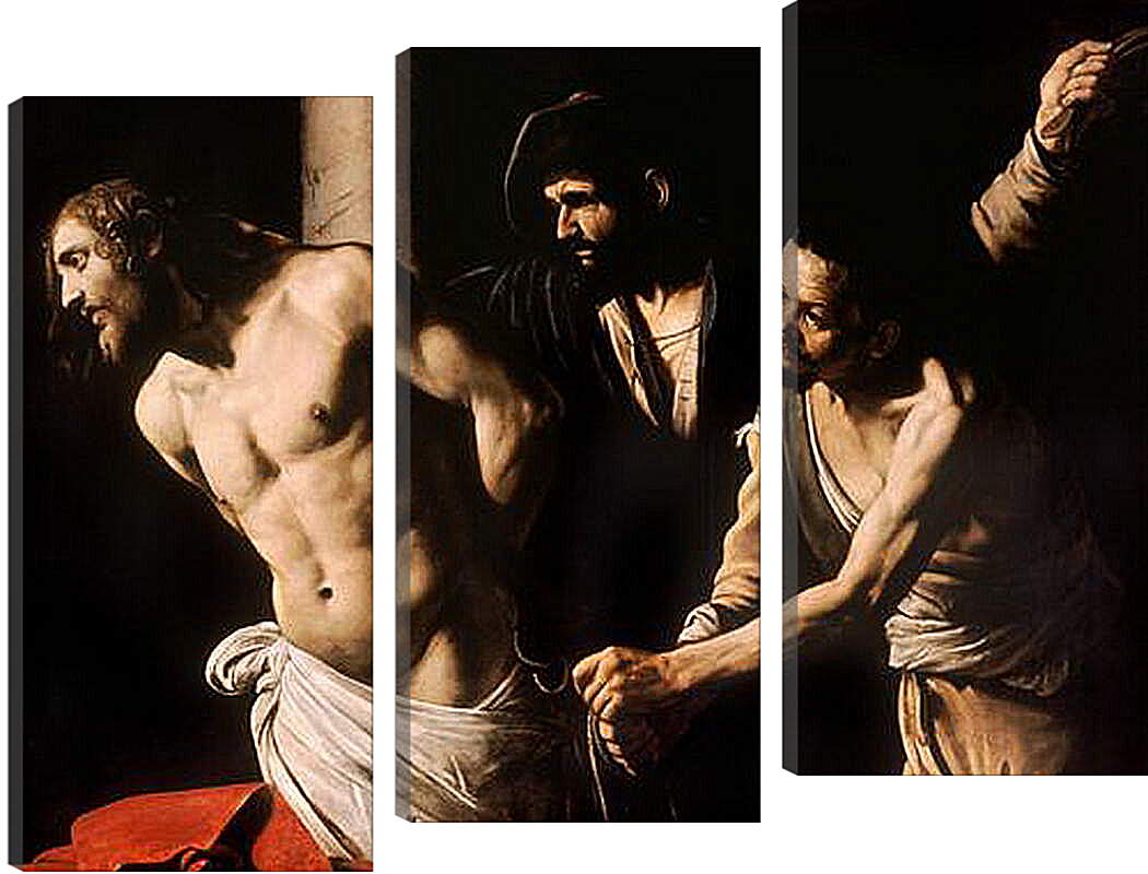 Модульная картина - Christ at the Column. Микеланджело Караваджо
