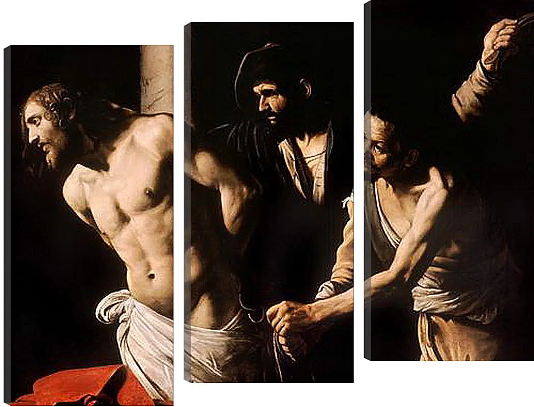 Модульная картина - Christ at the Column. Микеланджело Караваджо