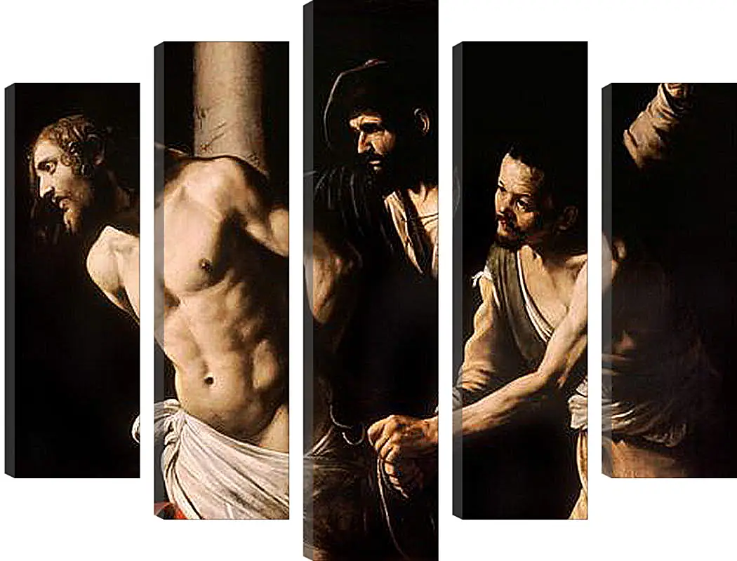 Модульная картина - Christ at the Column. Микеланджело Караваджо