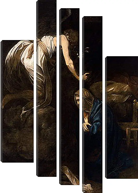 Модульная картина - Annunciation. Микеланджело Караваджо