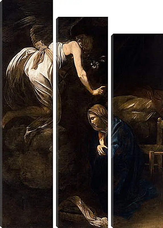 Модульная картина - Annunciation. Микеланджело Караваджо