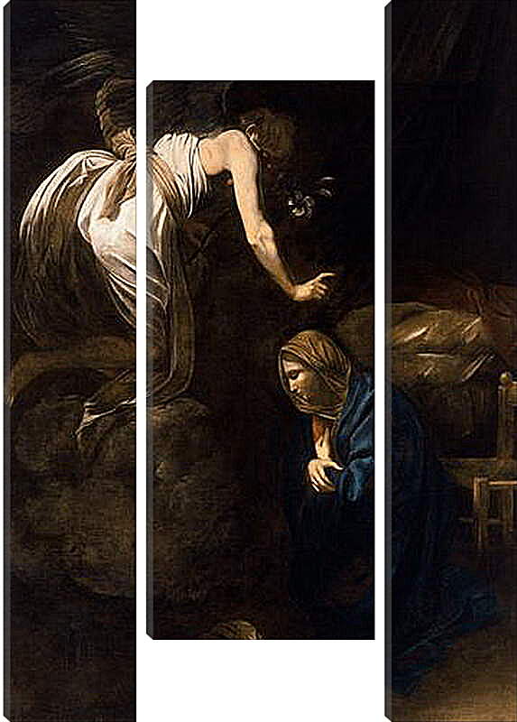 Модульная картина - Annunciation. Микеланджело Караваджо
