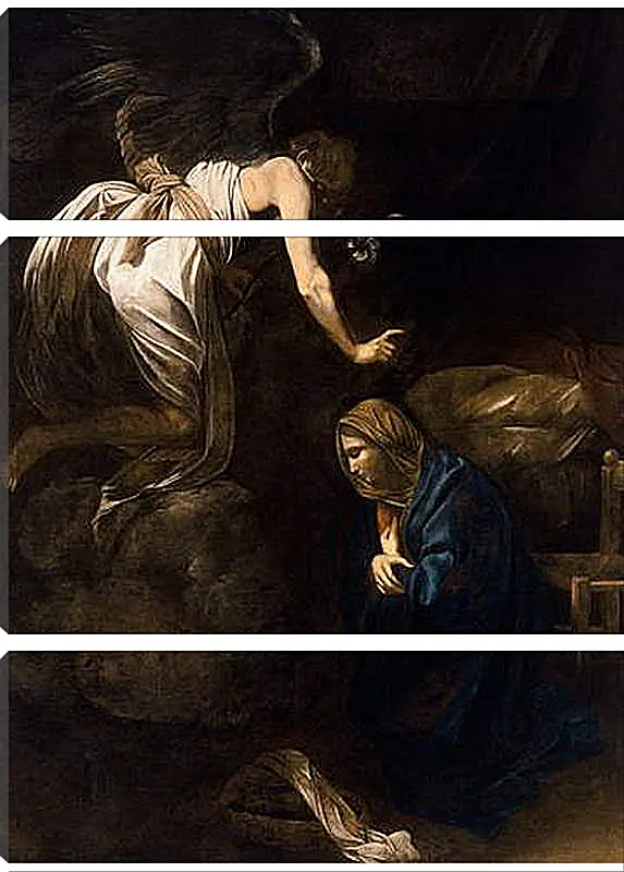 Модульная картина - Annunciation. Микеланджело Караваджо