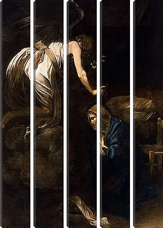 Модульная картина - Annunciation. Микеланджело Караваджо