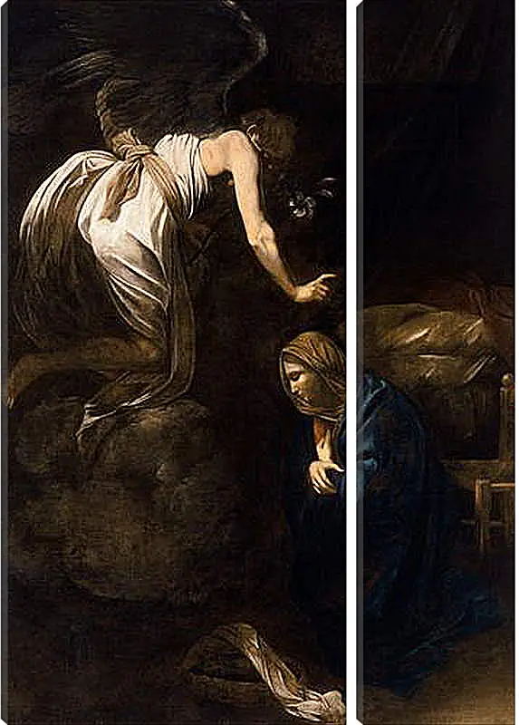 Модульная картина - Annunciation. Микеланджело Караваджо