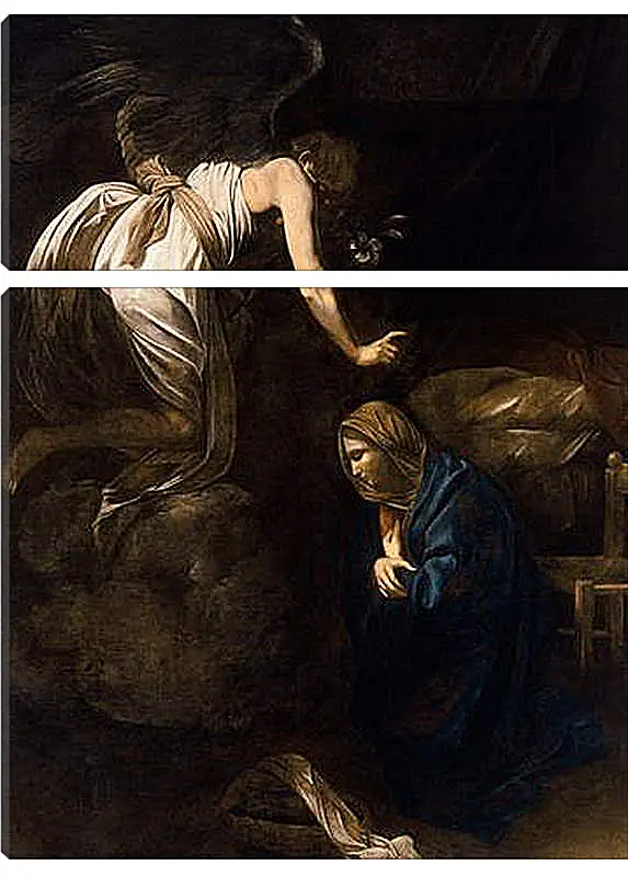 Модульная картина - Annunciation. Микеланджело Караваджо