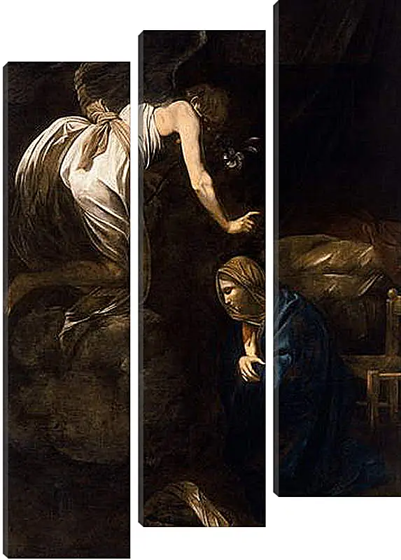 Модульная картина - Annunciation. Микеланджело Караваджо