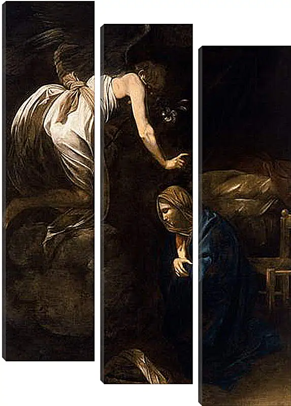 Модульная картина - Annunciation. Микеланджело Караваджо