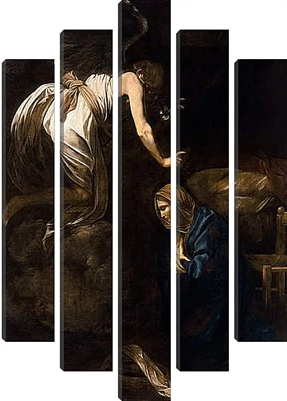 Модульная картина - Annunciation. Микеланджело Караваджо