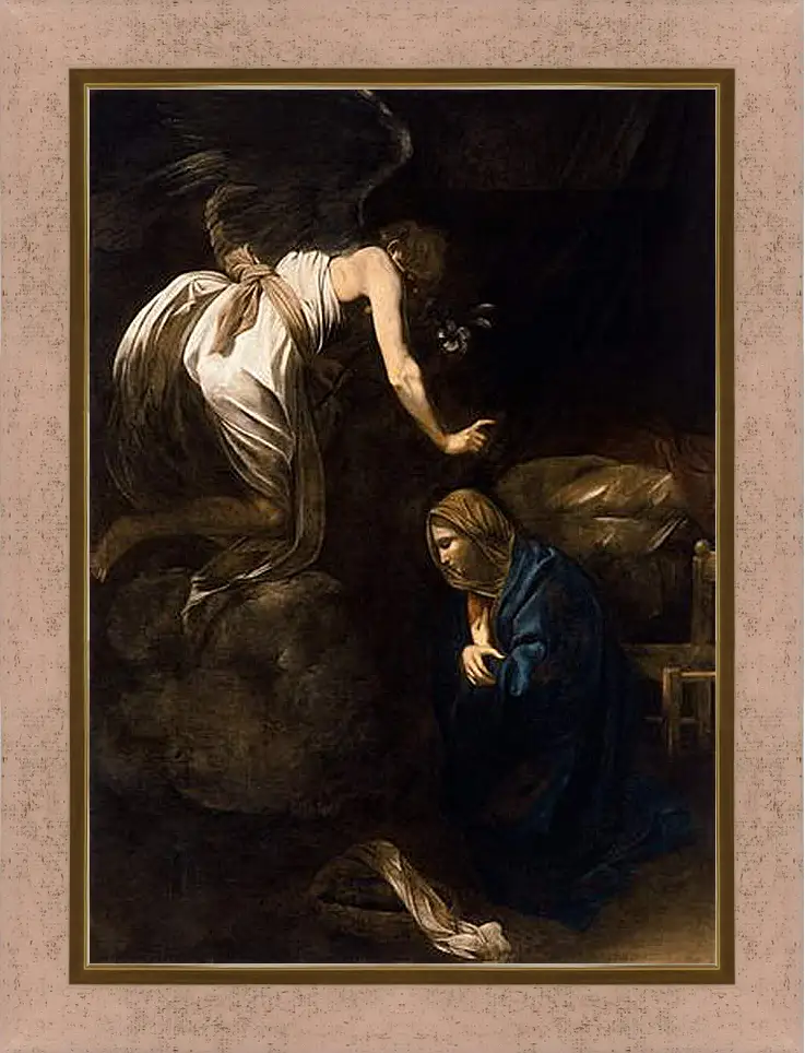 Картина в раме - Annunciation. Микеланджело Караваджо