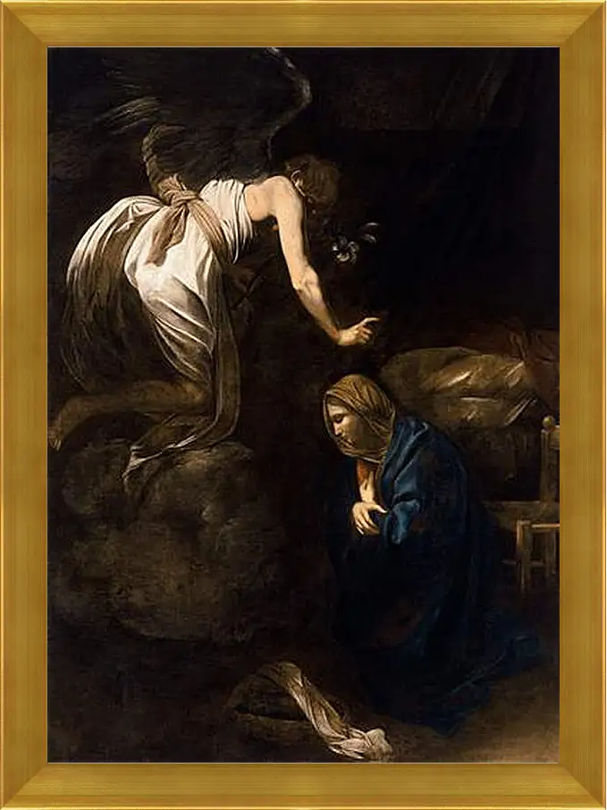 Картина в раме - Annunciation. Микеланджело Караваджо