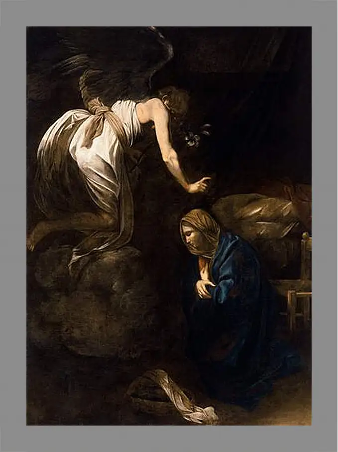 Картина в раме - Annunciation. Микеланджело Караваджо