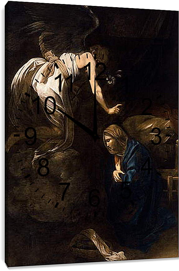 Часы картина - Annunciation. Микеланджело Караваджо
