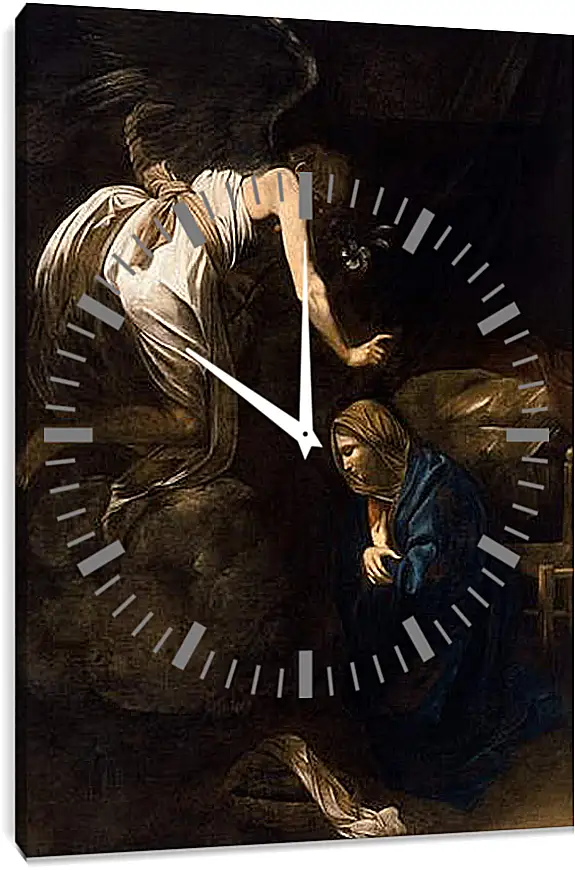 Часы картина - Annunciation. Микеланджело Караваджо