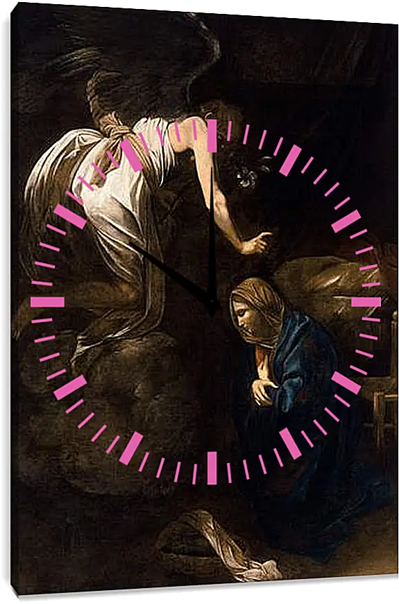 Часы картина - Annunciation. Микеланджело Караваджо