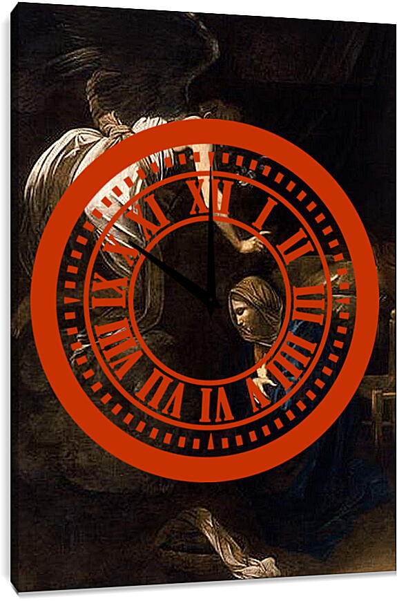 Часы картина - Annunciation. Микеланджело Караваджо
