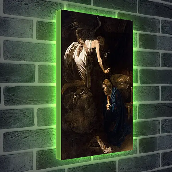 Лайтбокс световая панель - Annunciation. Микеланджело Караваджо
