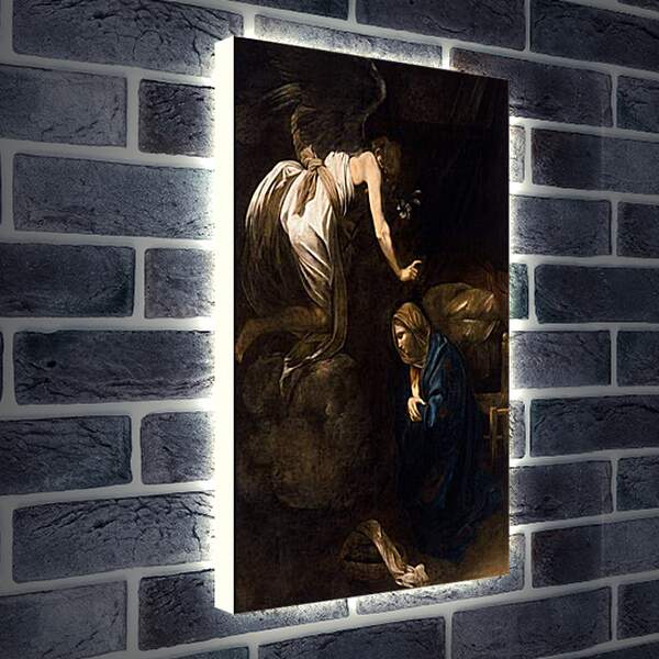 Лайтбокс световая панель - Annunciation. Микеланджело Караваджо

