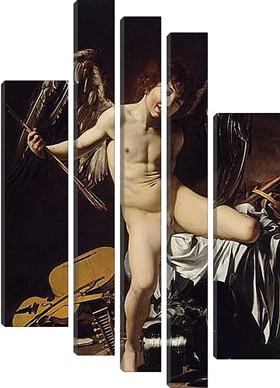 Модульная картина - Cupid as Victor. Микеланджело Караваджо