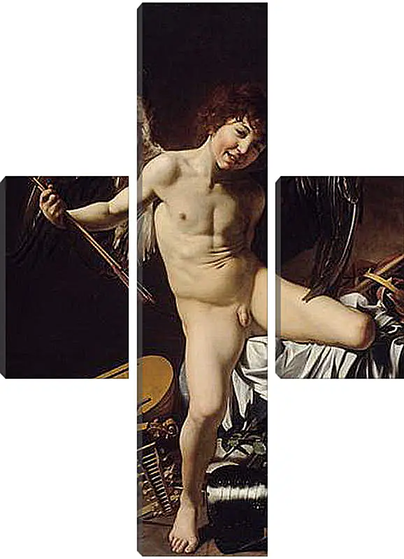Модульная картина - Cupid as Victor. Микеланджело Караваджо