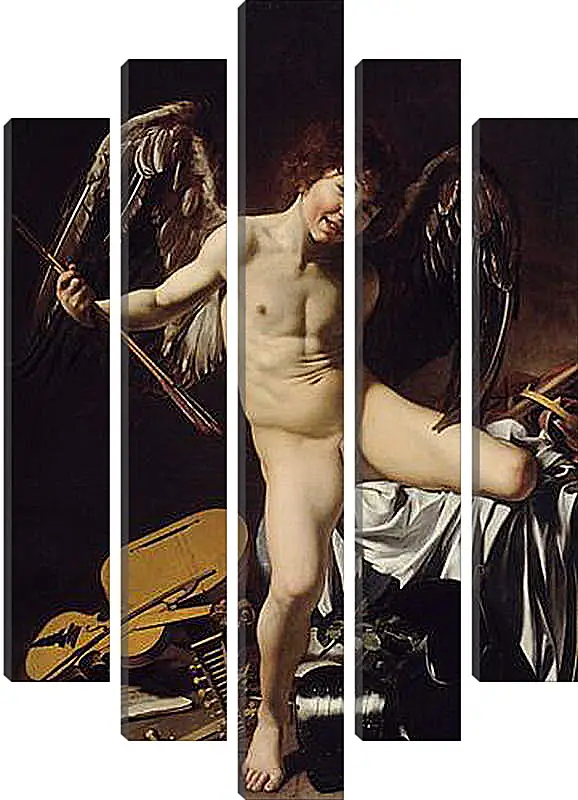 Модульная картина - Cupid as Victor. Микеланджело Караваджо