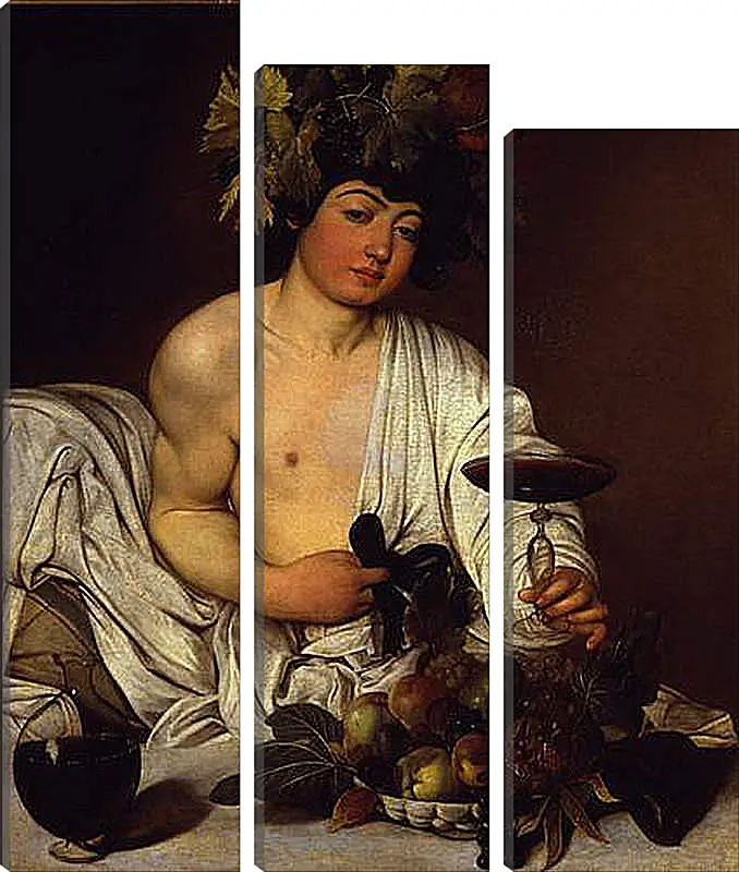 Модульная картина - The adolescent Bacchus. Микеланджело Караваджо