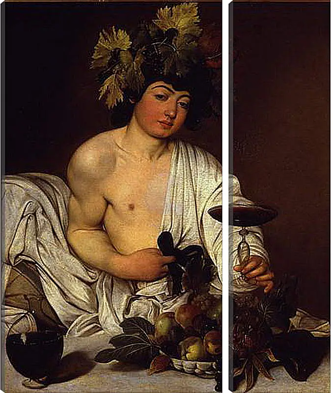 Модульная картина - The adolescent Bacchus. Микеланджело Караваджо