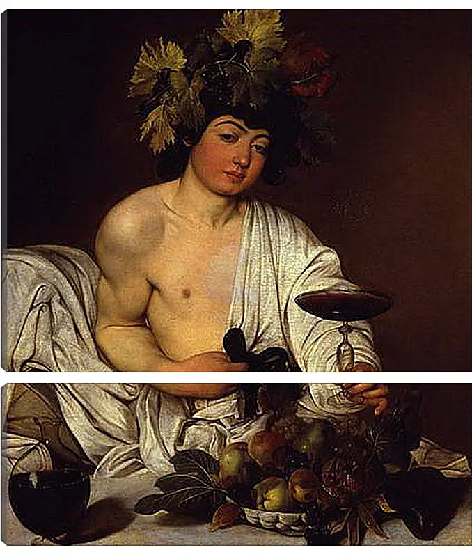 Модульная картина - The adolescent Bacchus. Микеланджело Караваджо