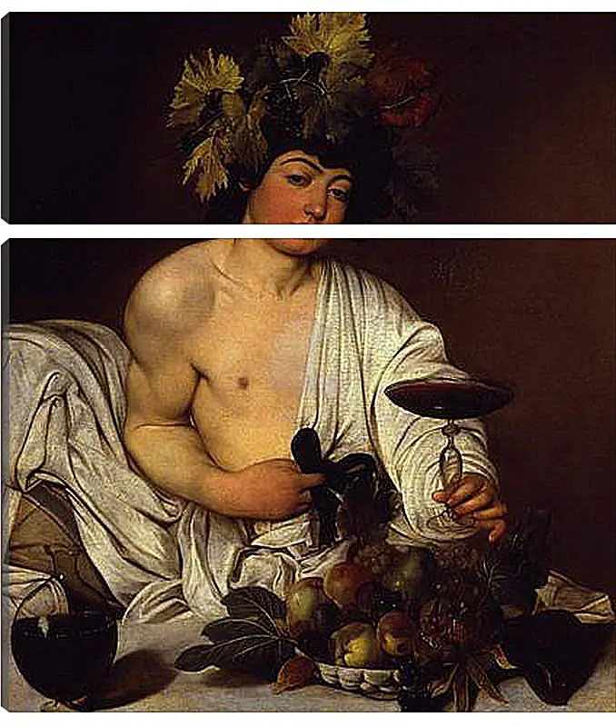 Модульная картина - The adolescent Bacchus. Микеланджело Караваджо