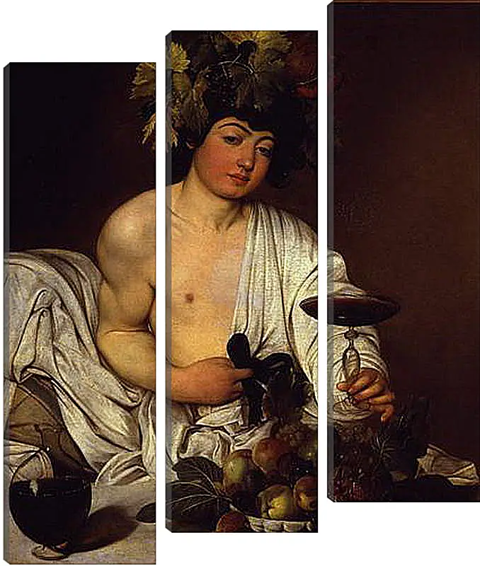 Модульная картина - The adolescent Bacchus. Микеланджело Караваджо