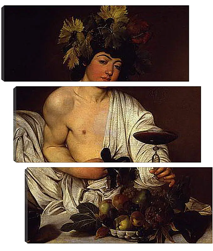 Модульная картина - The adolescent Bacchus. Микеланджело Караваджо