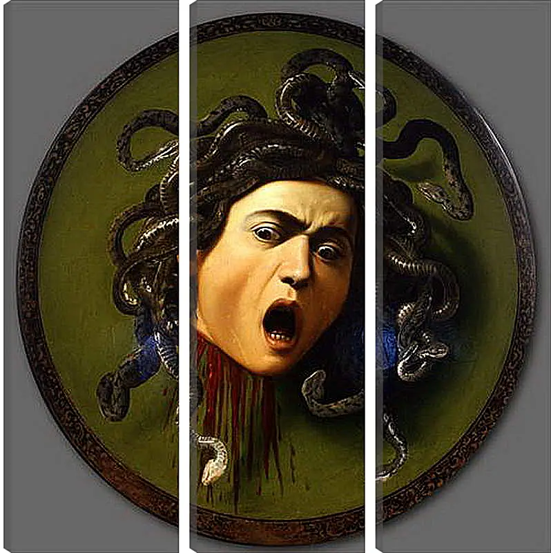Модульная картина - Medusa. Микеланджело Караваджо