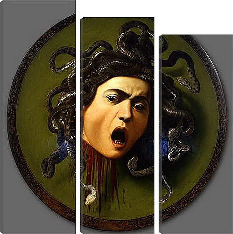 Модульная картина - Medusa. Микеланджело Караваджо