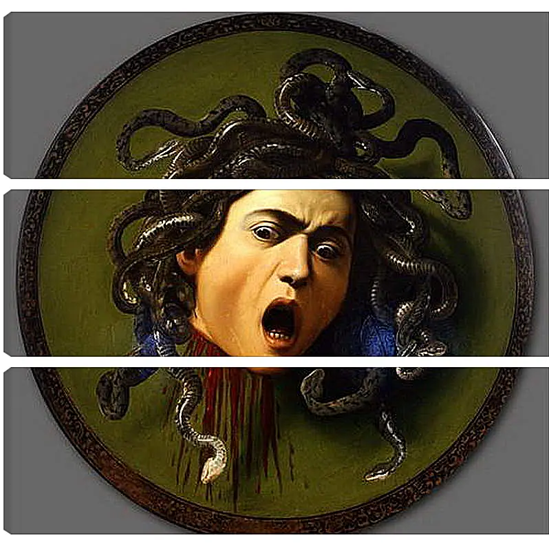 Модульная картина - Medusa. Микеланджело Караваджо