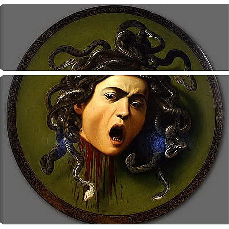 Модульная картина - Medusa. Микеланджело Караваджо