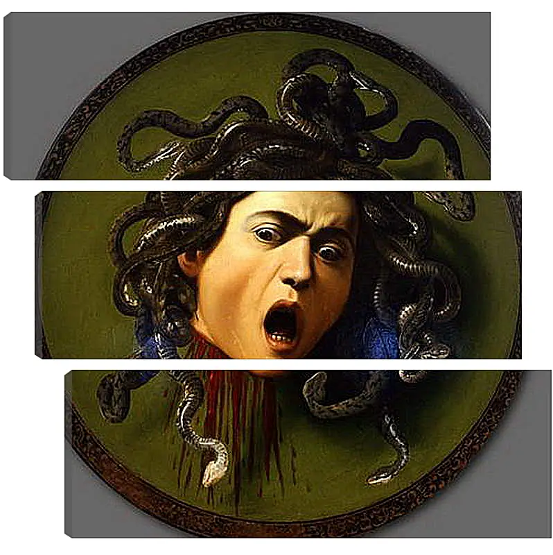 Модульная картина - Medusa. Микеланджело Караваджо