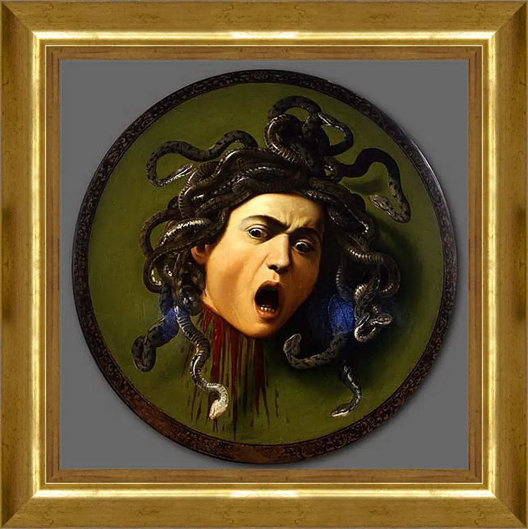 Картина в раме - Medusa. Микеланджело Караваджо