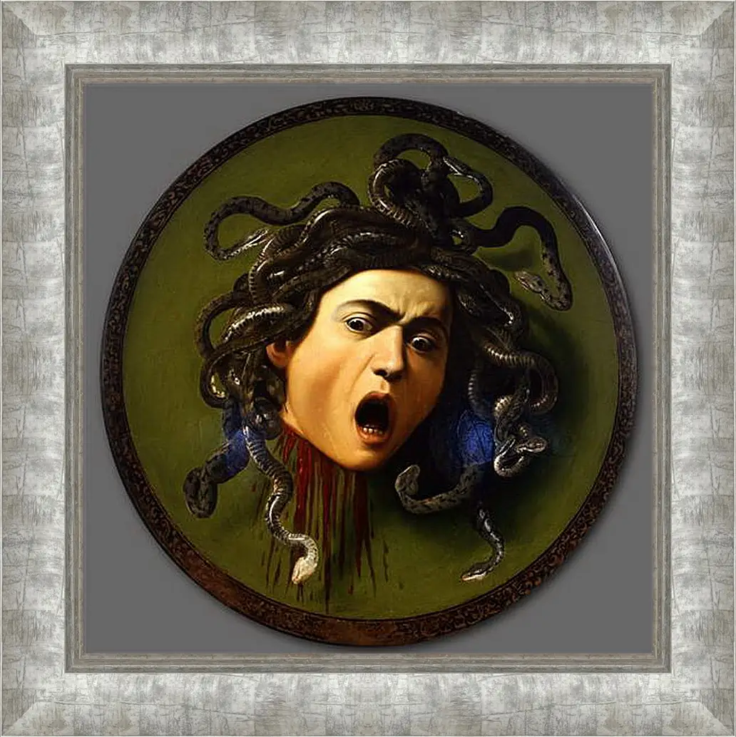 Картина в раме - Medusa. Микеланджело Караваджо