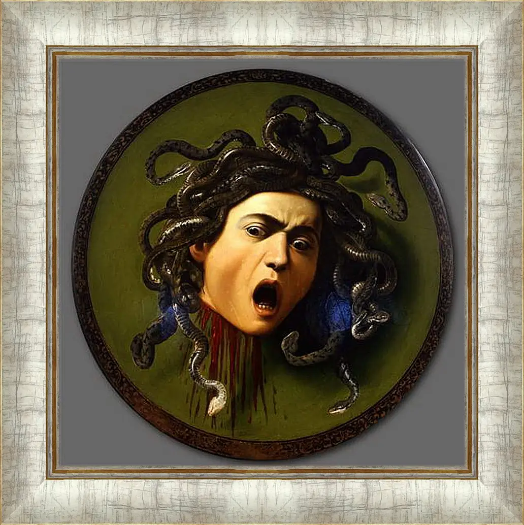 Картина в раме - Medusa. Микеланджело Караваджо