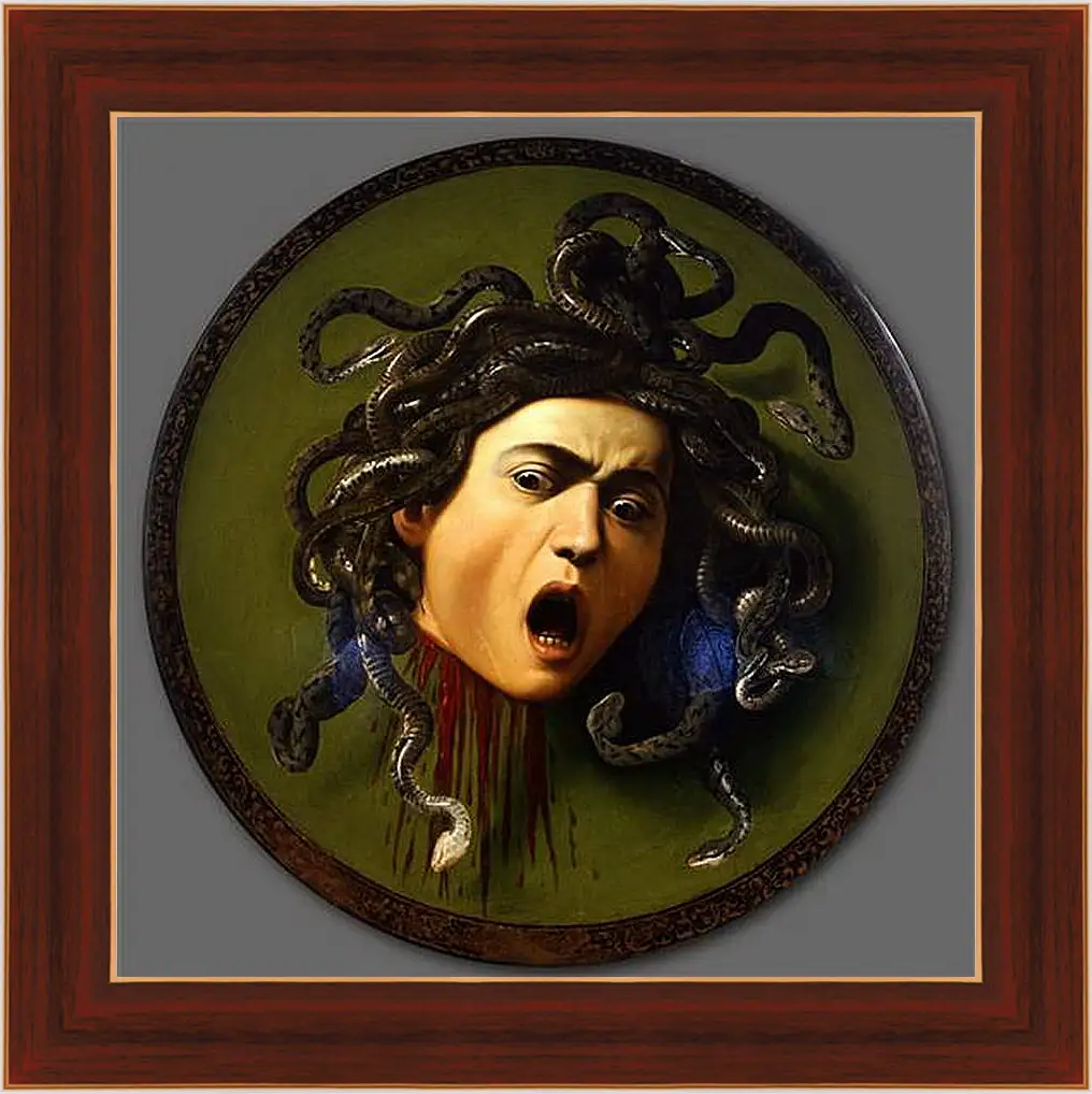 Картина в раме - Medusa. Микеланджело Караваджо