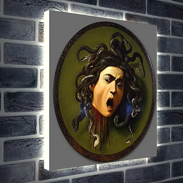 Лайтбокс световая панель - Medusa. Микеланджело Караваджо